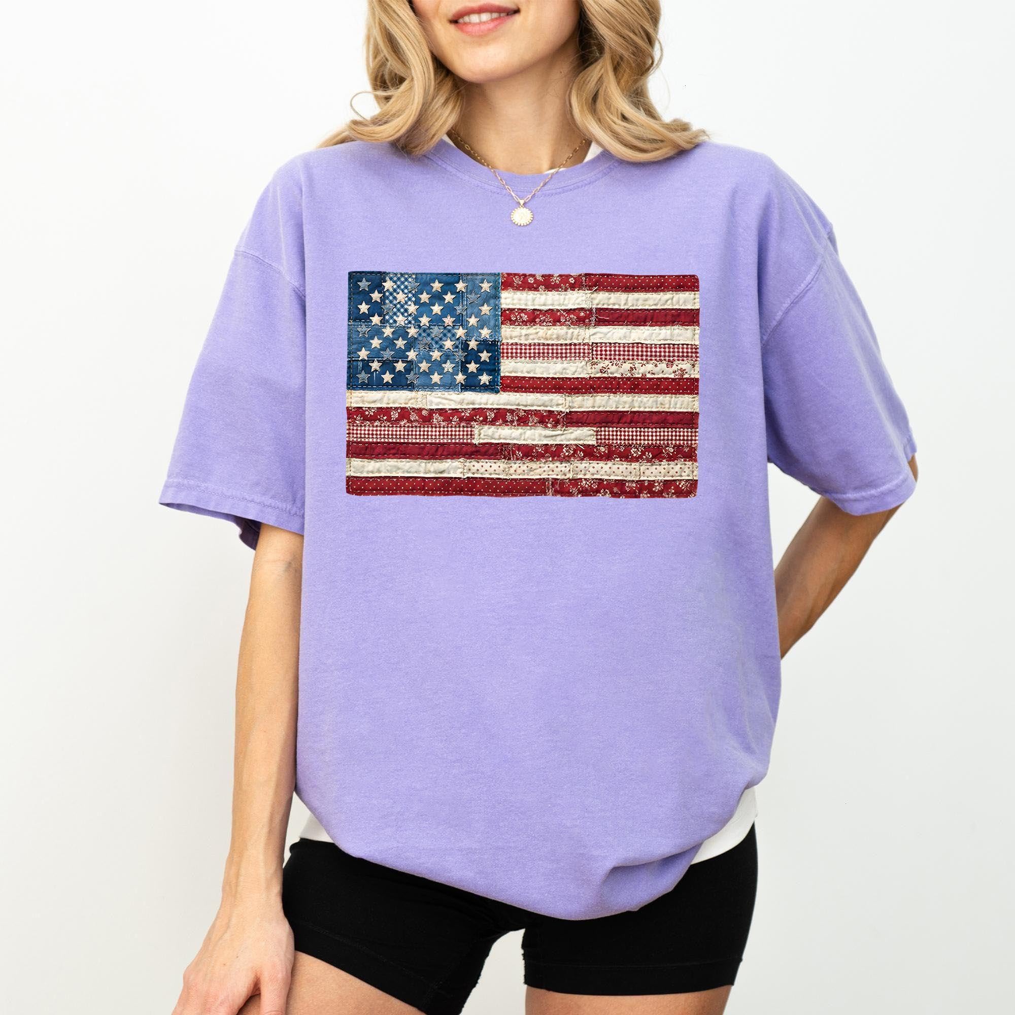 4th of July Comfort Colors Tee, Retr &hellip;