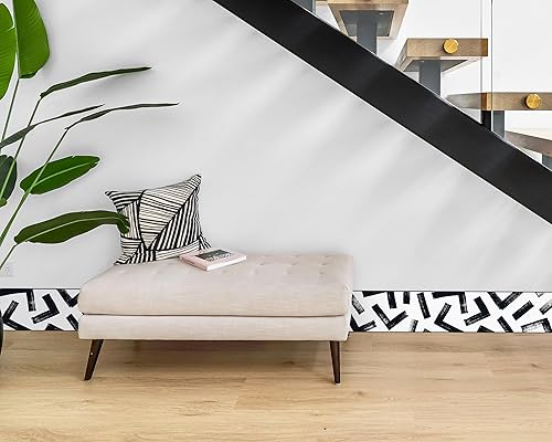 Vista 248 de FLFK Calcomanías de pared para despegar y pegar, para habitación de los niños, calcomanías de peces bajo el mar, 4 x 240 pulgadas (azul)