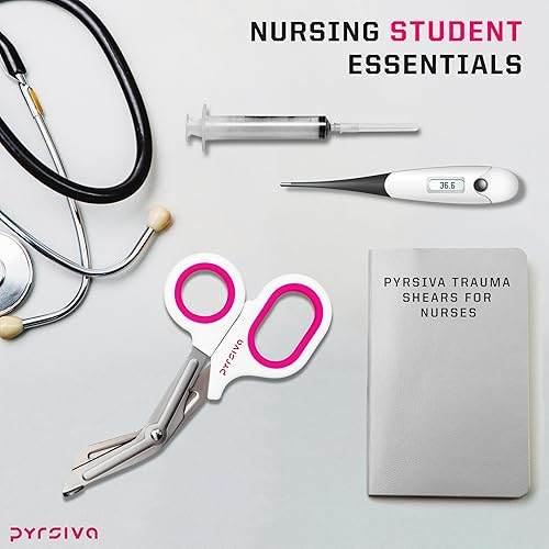 Miniatura 6 de Tijeras de trauma  Tijeras de vendaje de acero inoxidable con revestimiento de titanio de 7.5 pulgadas para enfermeras, médicos médicos médicos