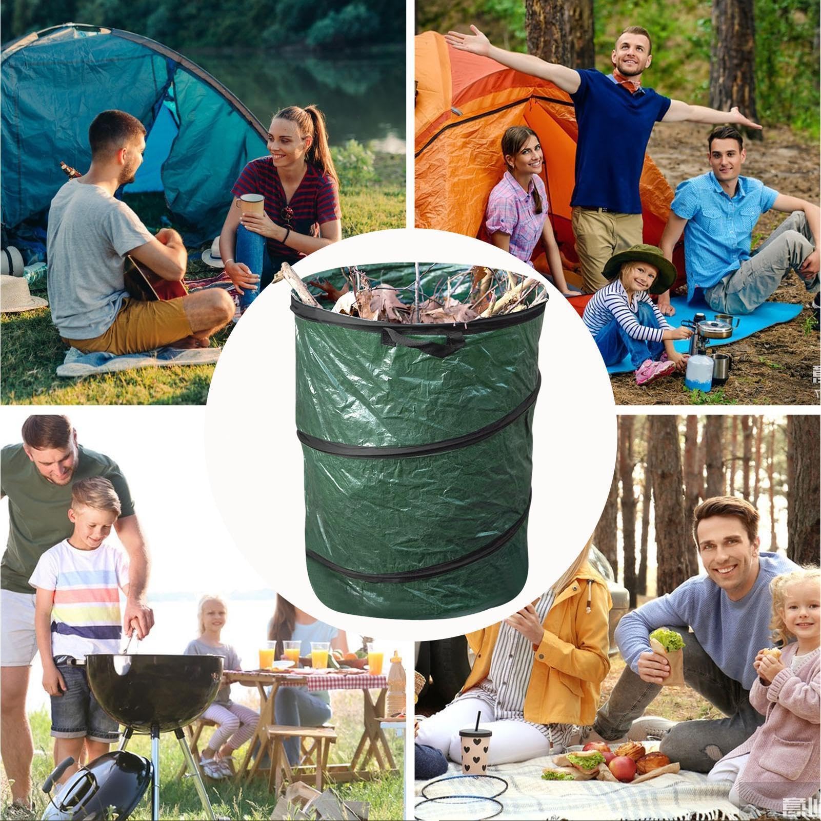 Faltbarer Camping Mülleimer Komprimierbar Umweltfreundlich Abriebfest | Abfallbehälter Für Den Außenbereich Beim Camping Garten Outdoor Picknick Hinterhof Reise Wandern Park Grillen Auto Wohnmobil