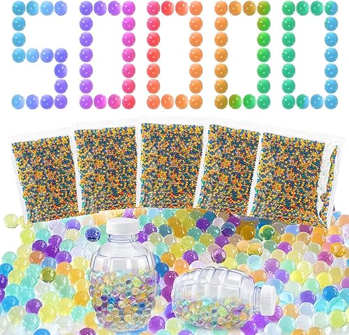 Bolas de agua - Recambio de munición de 0276-0315in 5 unidades 10000 piezas por paquete munición de bola de gel con 2 tolvas de almacenamiento de