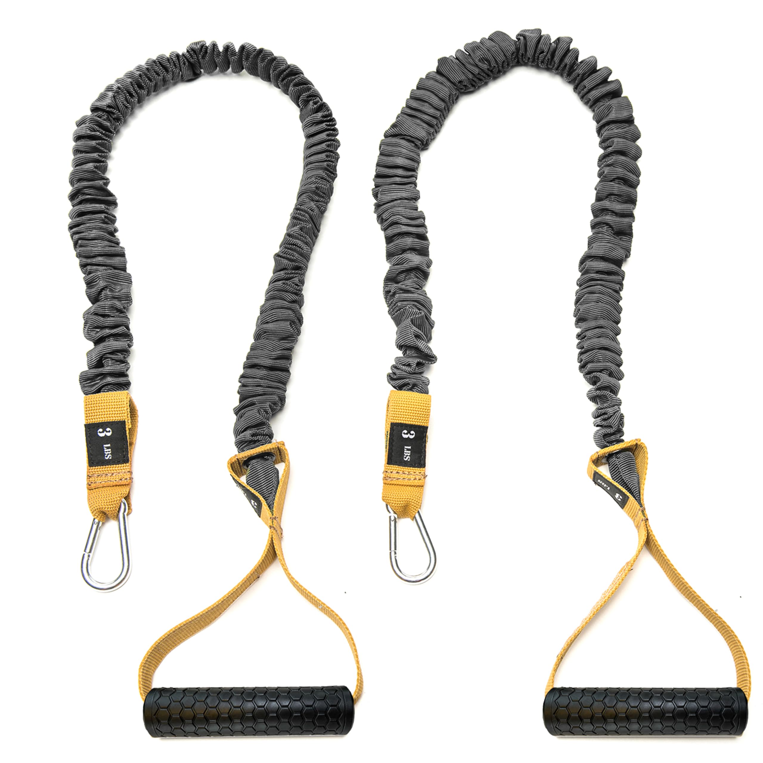 Resistance Cords - Cross Anchored Shoulder Resistance Bands - Ideal for Dynamic Warmups and Physical Rehab - One Pair of 3 lbs Cords - 4KOR Fitness