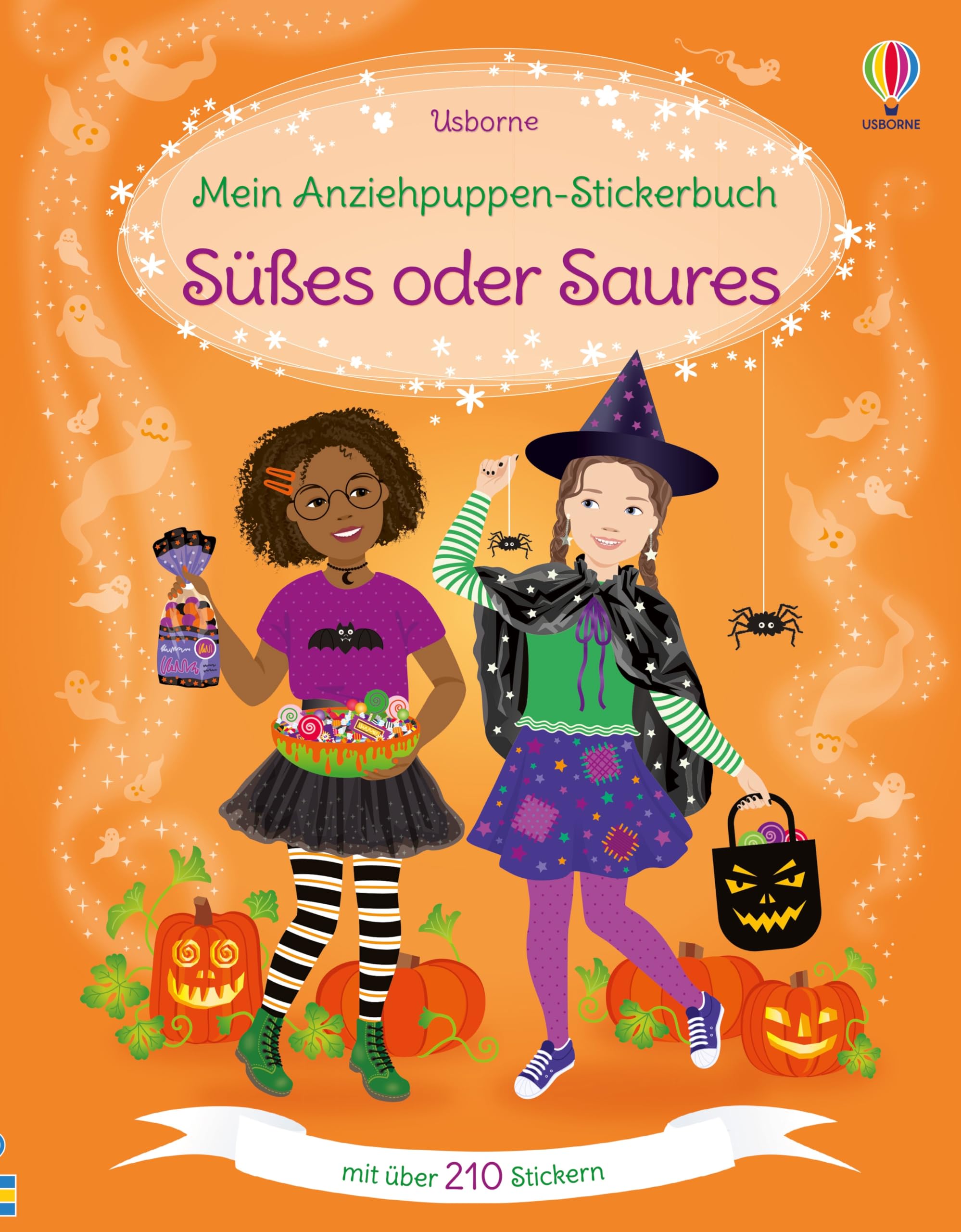 Mein Anziehpuppen-Stickerbuch: Süßes oder Saures: Stickerheft mit über 210 Anzieh-Stickern – Stickervergnügen ab 5 Jahren