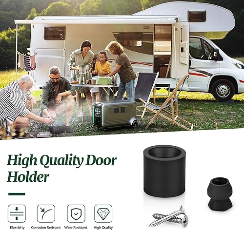 Miniatura 2 de Kit de soporte de puerta de remolque de perfil bajo de goma para parachoques de puerta de remolque RV - 2 juegos