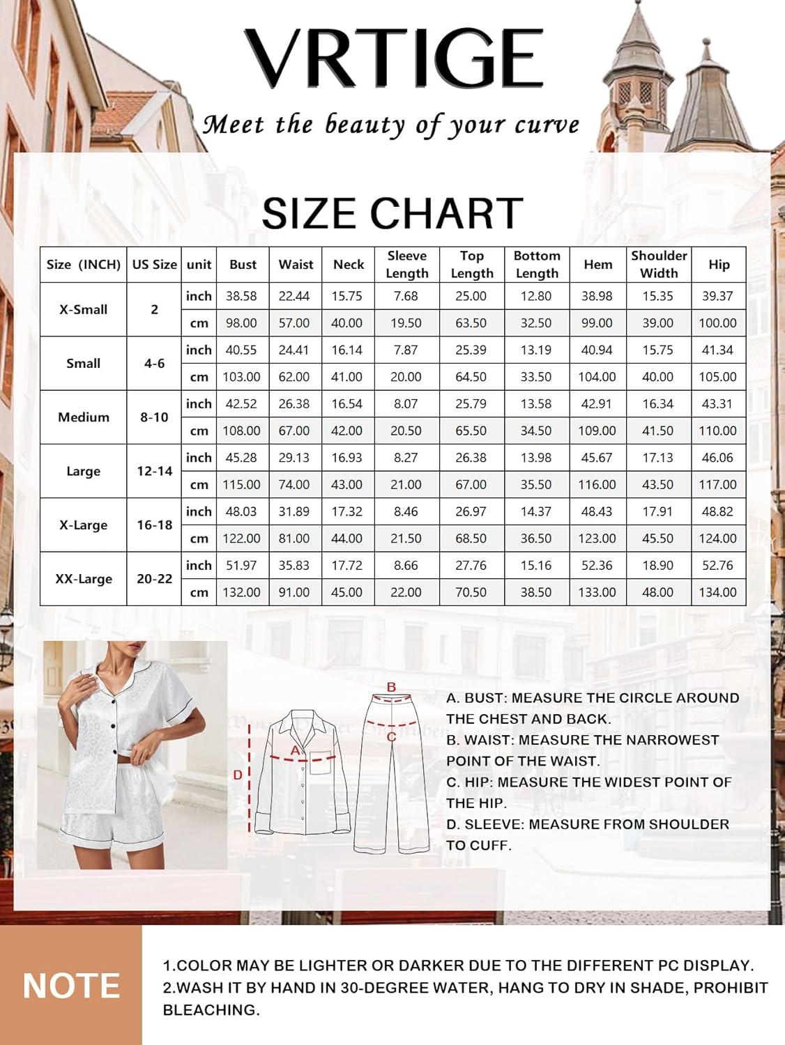 Vrtige Women's Silk Satin Pajamas Leopard Print Button Down Short Sleeve and Shorts Pj Sets - Image 6