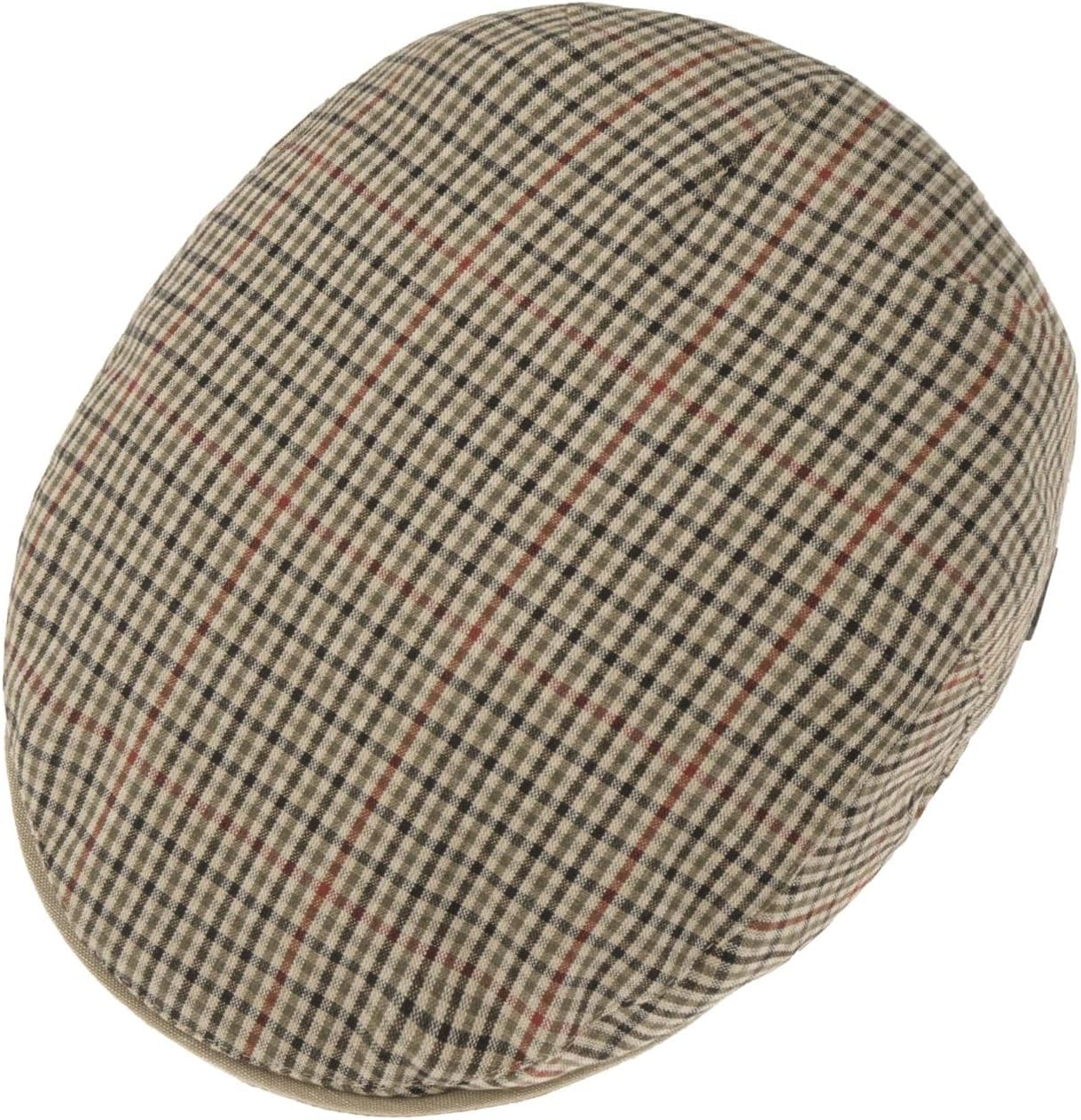 Lipodo Inglese Flat Cap Vichy Pattern Multicoloured Made in Italy Unisex Summer