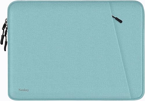 Miniatura 10 de Funda para laptop de 13.3 pulgadas, a prueba de golpes, funda protectora para computadora con bolsillo para accesorios, bolsa portátil compatible