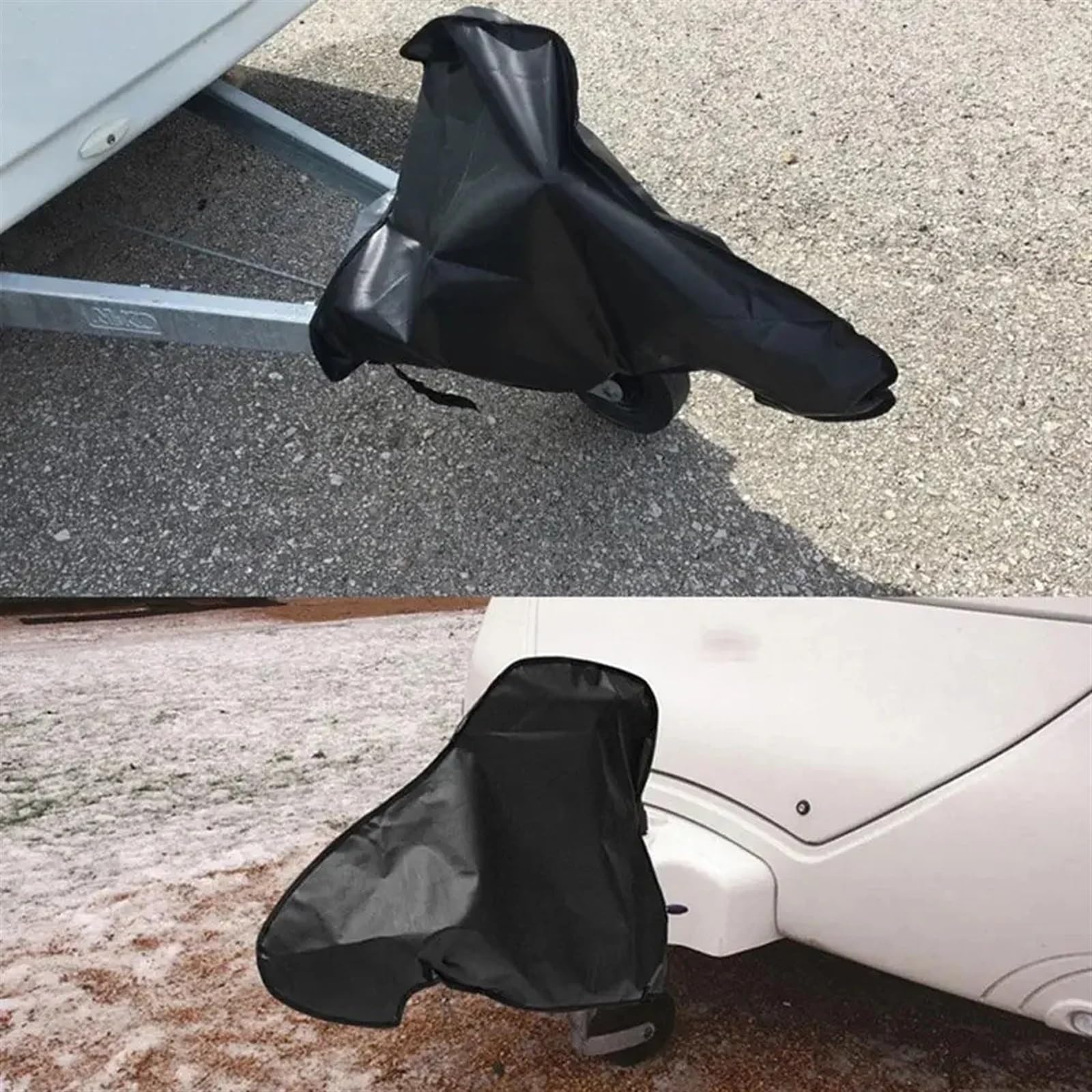 Deichselabdeckung Universal wasserdichte Oxford Abschleppen Caravan Hitch Abdeckung RV Wohnmobil Anhänger Tow Ball Kupplung Schloss Schutz(Thickened)