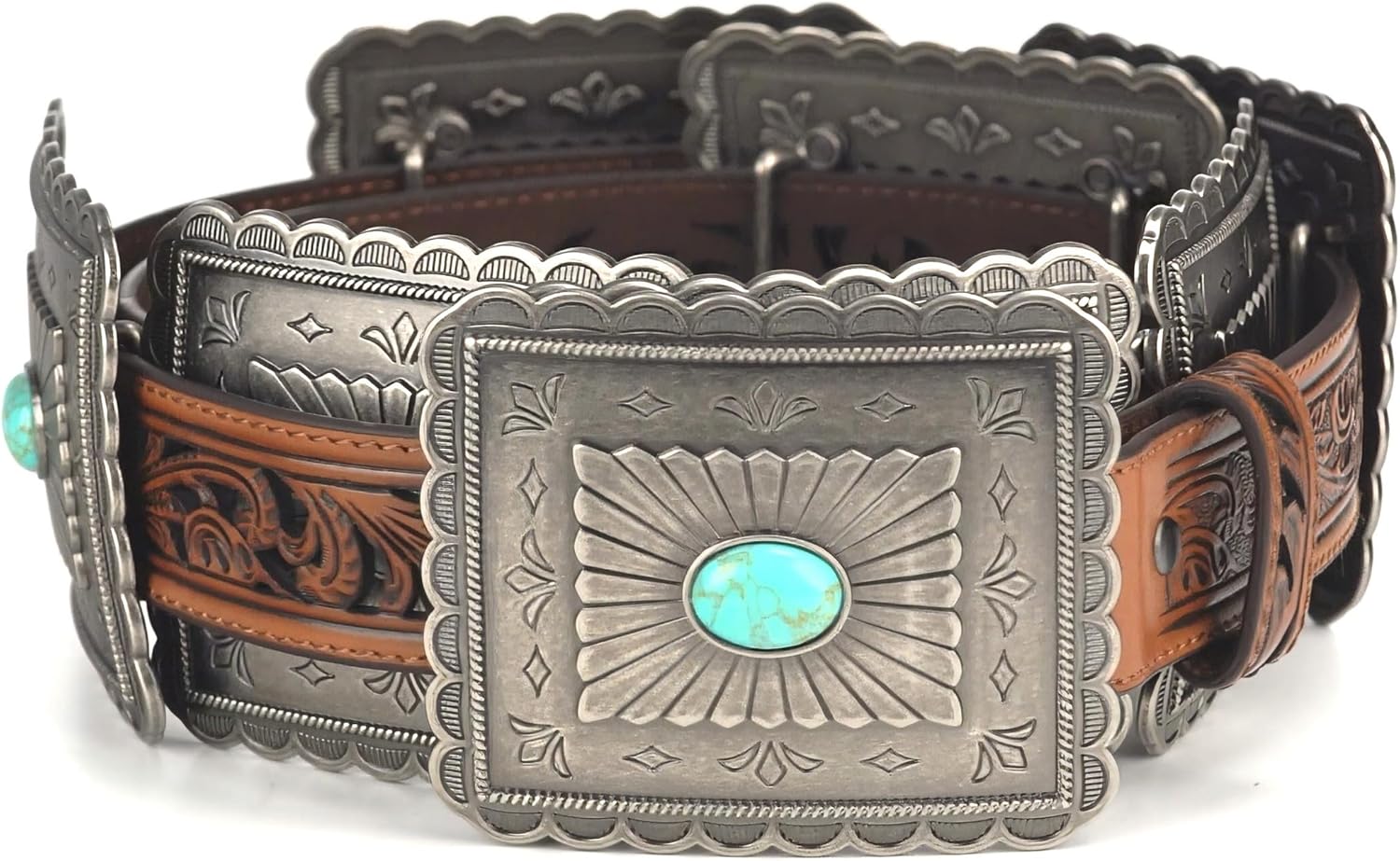 ARIAT Women's Turquoise Concho Western Belt