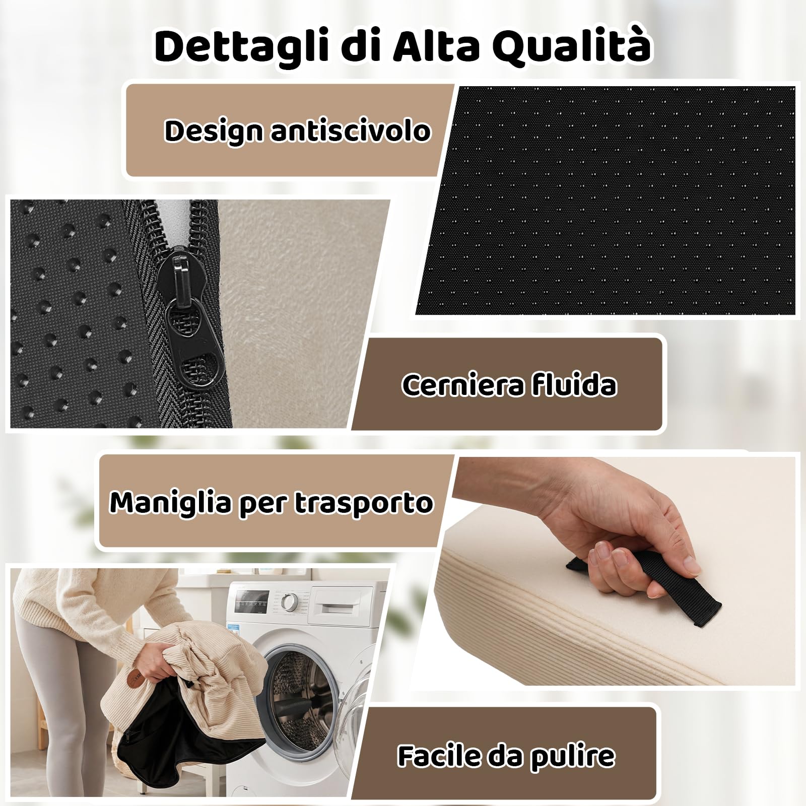 X XBEN Scala er Animali, Scale per Cani e Gatti Piccoli, Anziani e Feriti | 33D Schiuma ad Alta Densità, Pendenza Dolce, Fodera Lavabile, Aderenza, Antiscivolo, per Letto e Divano, 4 Gradini, 50 CM