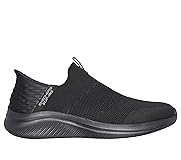Skechers Men's Ultra Flex 3.0 Smooth Step Hands Free Slip-ins, Black, 8.5