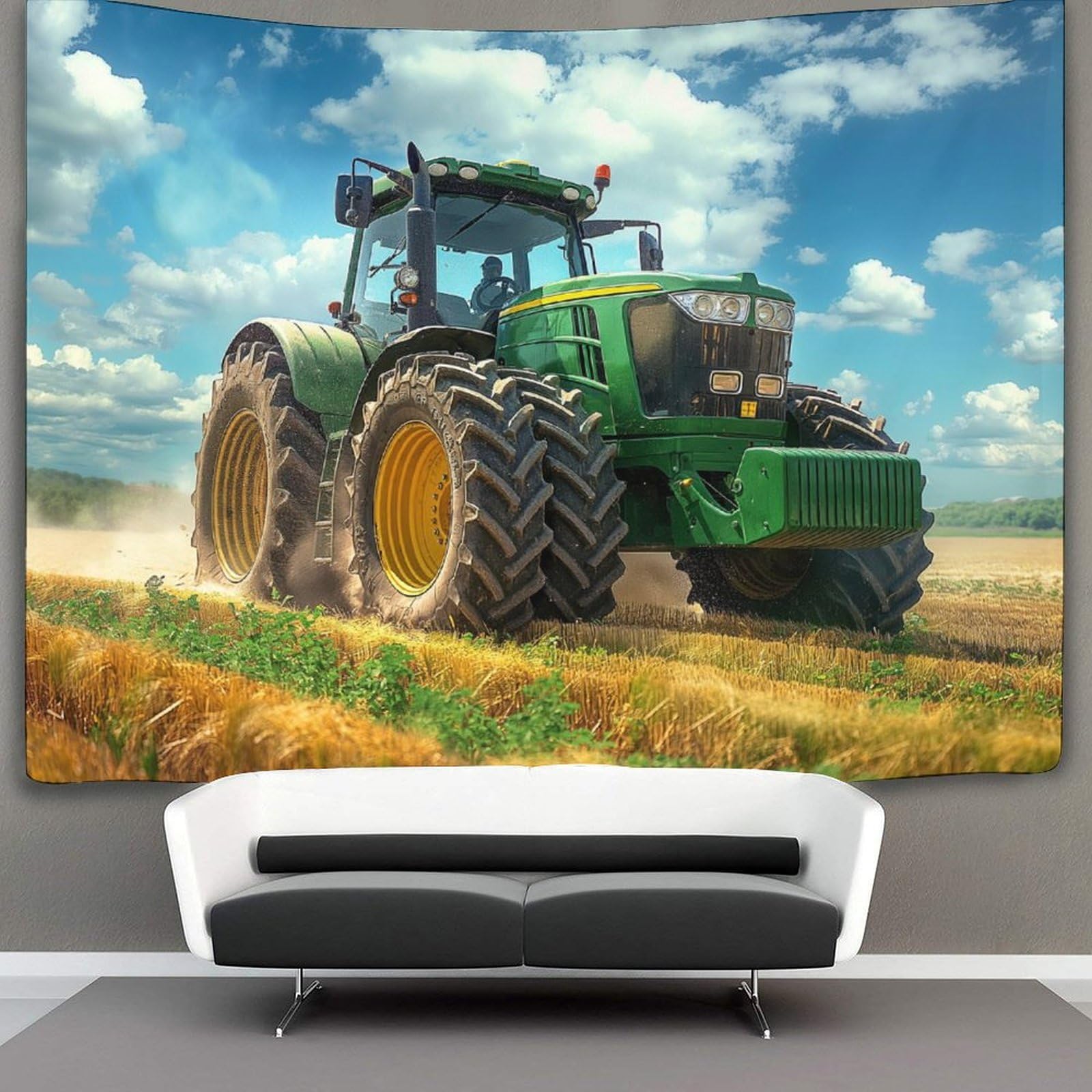 kaiyun Tractor Decor Tapestry, Wall Art Tapestries Wall Hangings for Living Room Bedroom Dorm 70cmx100cm