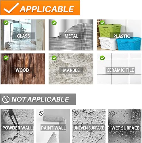 Miniatura 5 de Ganchos adhesivos de pared para pared, ganchos adhesivos resistentes 3M, 20 libras, ganchos de acero inoxidable impermeables para llaves, ropa,