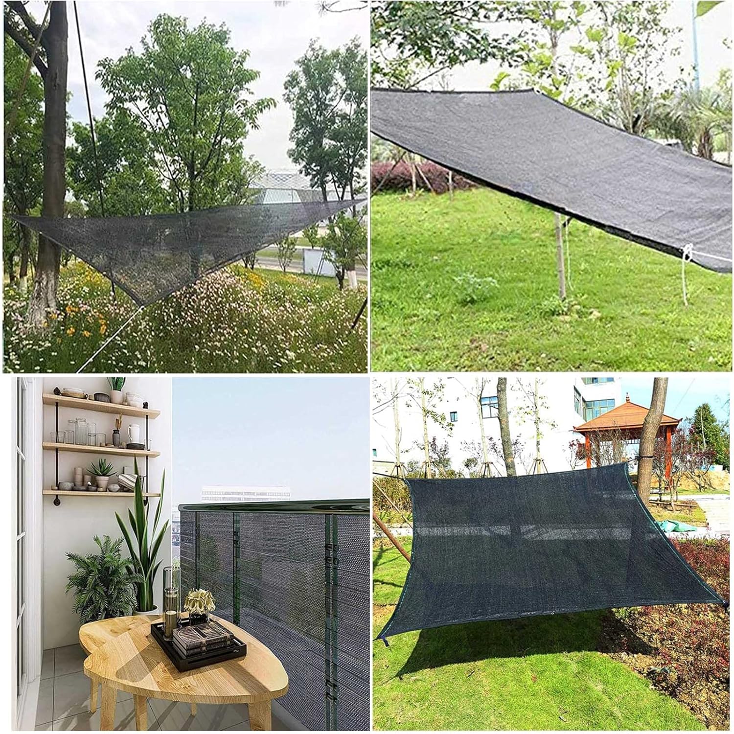 Shade Netting Black,Shade Cloth,Shade Sail,Shade Tarpaulin,Garden Plant Cover,Anti-Aging,Tear Resistance,95% Uv Resistance,Customizable,4x5m/13.1x16.4ft