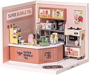 Amazon.com: Rolife Super Creator DIY Miniature House Kit, Blind Box ...