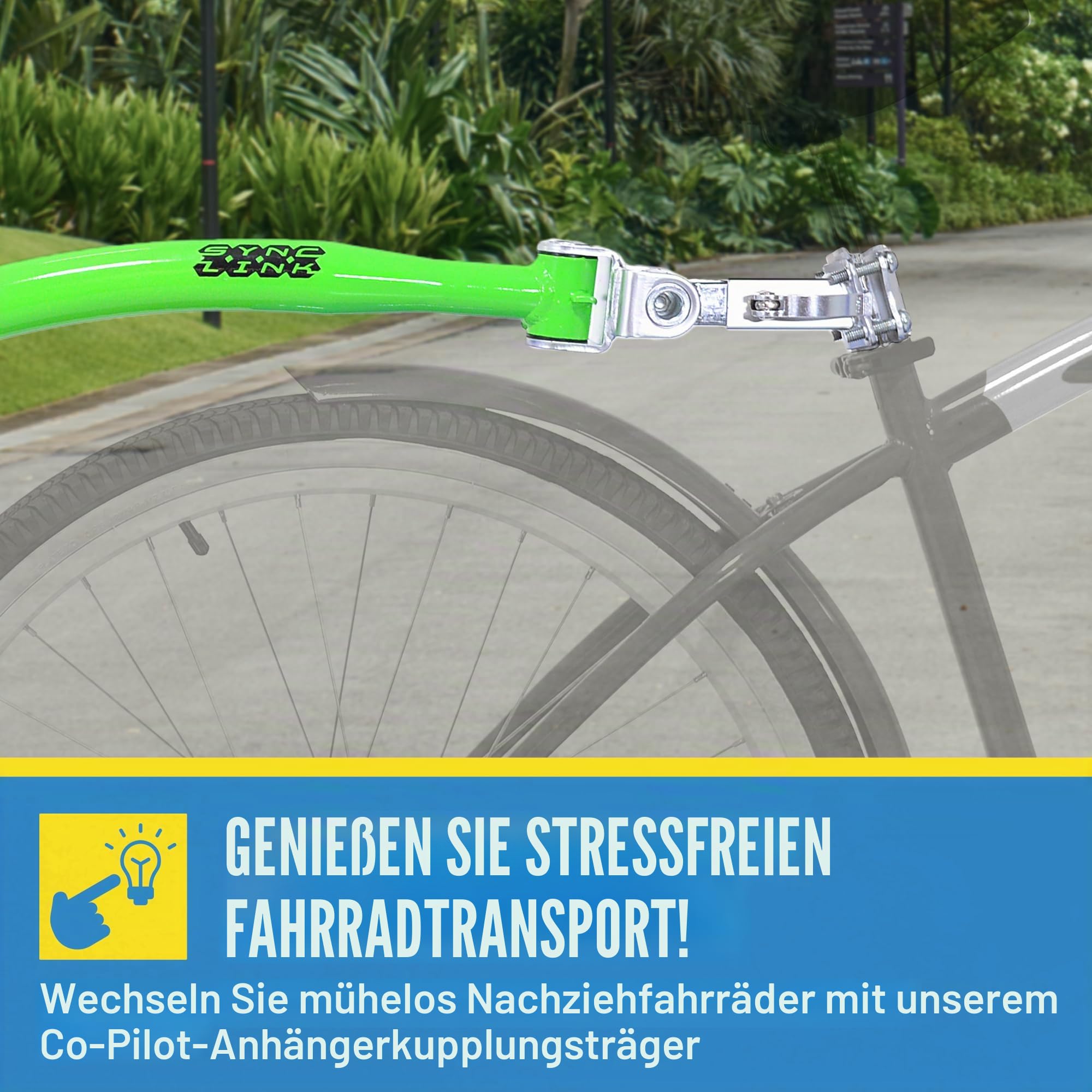 Wee-Ride Uni – Erwachsene Co-Pilot-Ersatzkupplung, Silber, Hitch