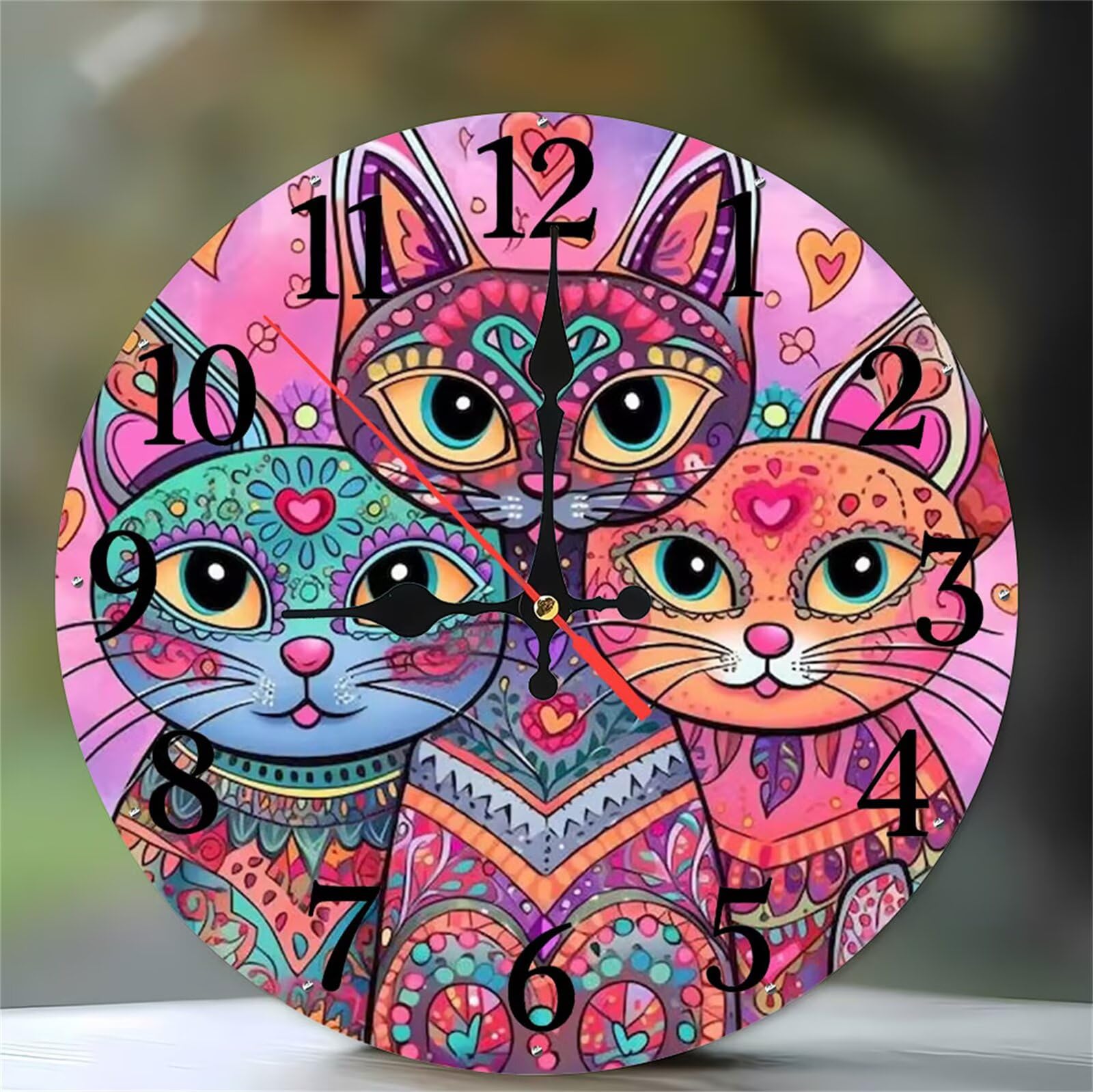 Horloge murale silencieuse pour chambre éliminant les bruits de tic-tac la nuit