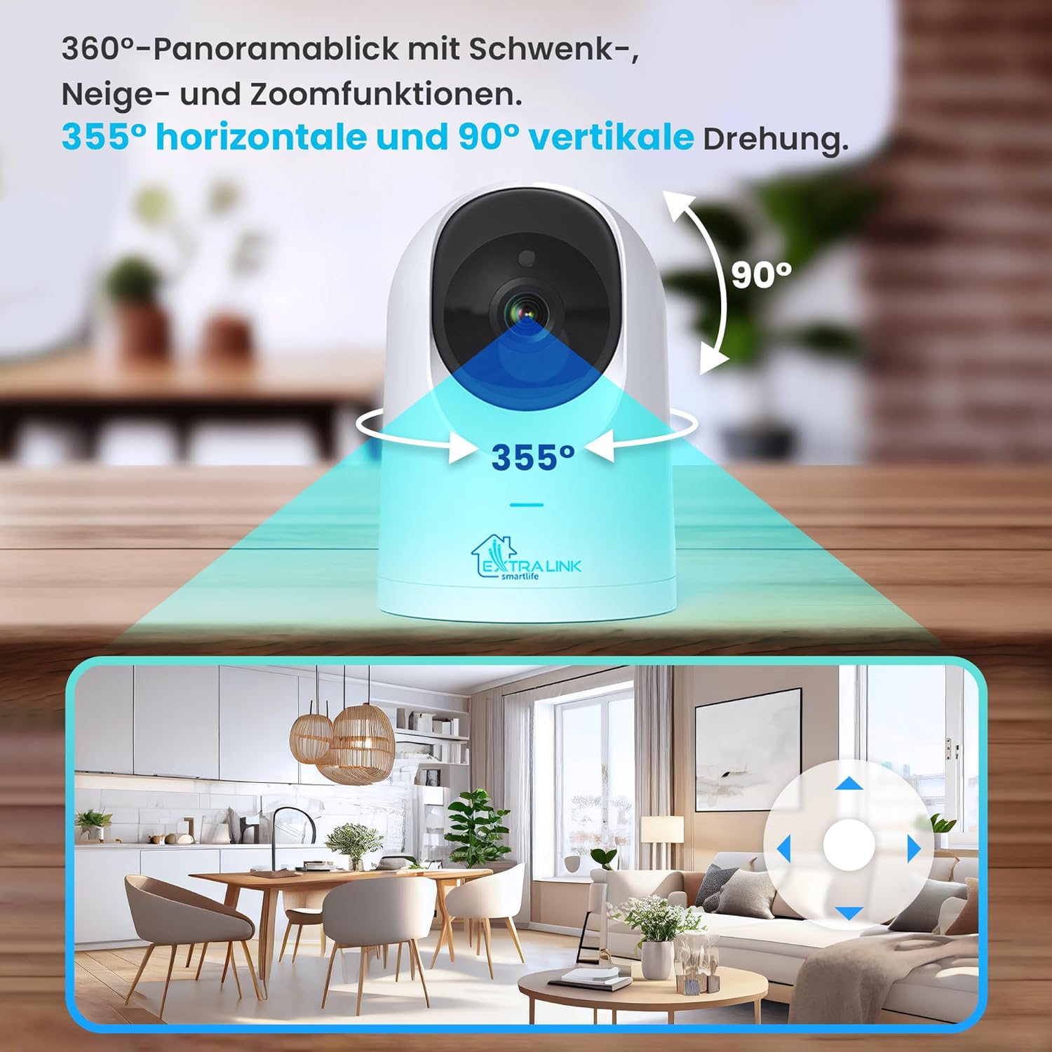 EXTRALINK Smart Life HomeEye Camera features