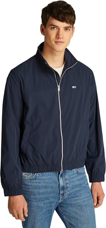 Tommy Jeans Cazadora cortavientos Hombre Essential con cuello alto