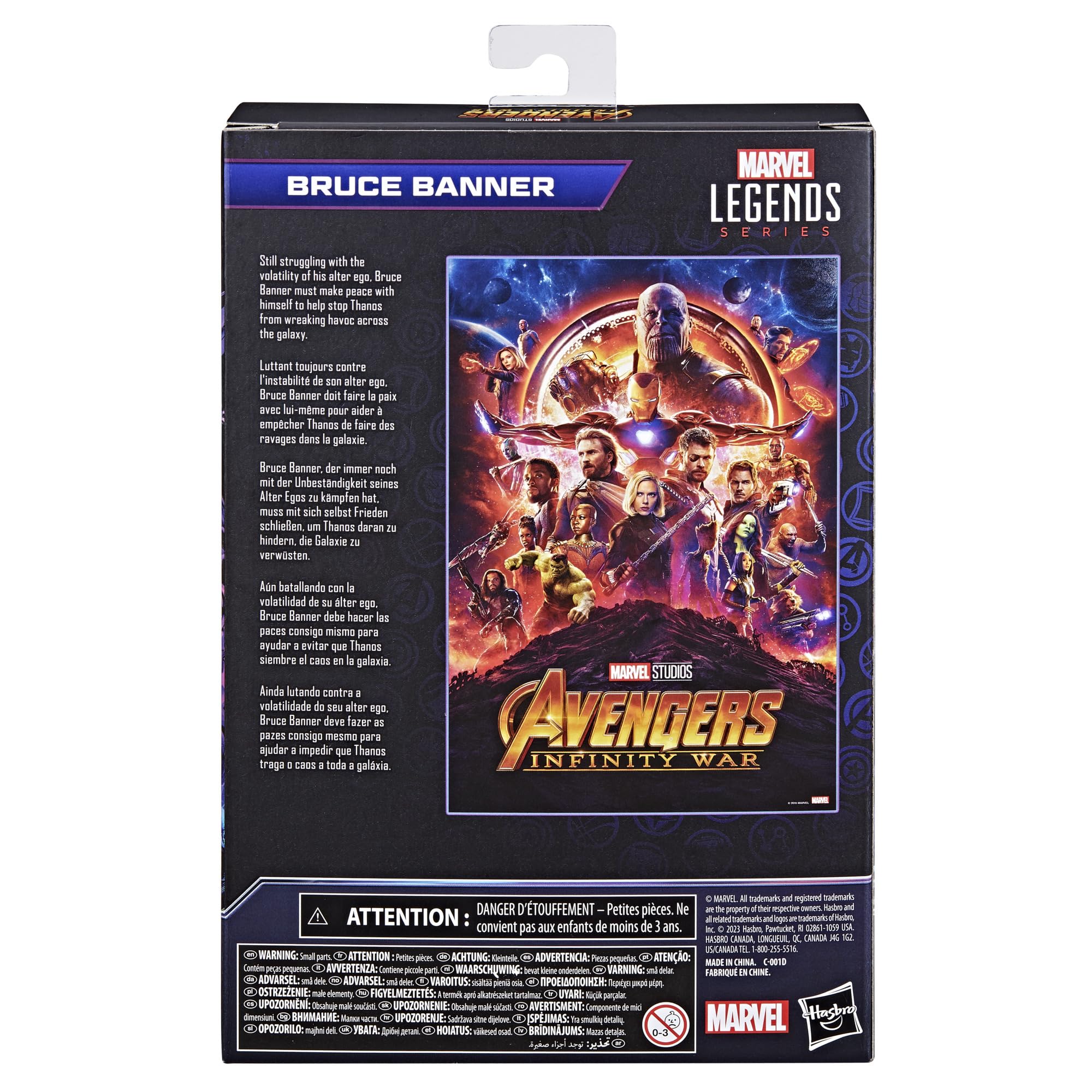 Hasbro Marvel Legends Series, Bruce Banner, Action Figure Marvel Legends ispirate al Film Avengers: Infinity War, da 15 cm