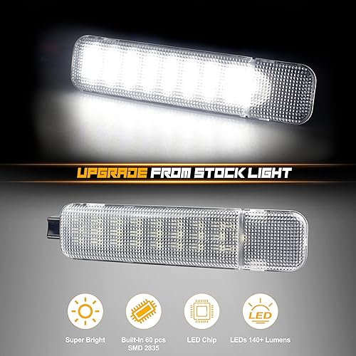 Miniatura 3 de NDRUSH - Luces interiores LED para panel de puerta, luz de cortesía o advertencia para puerta de vehículo