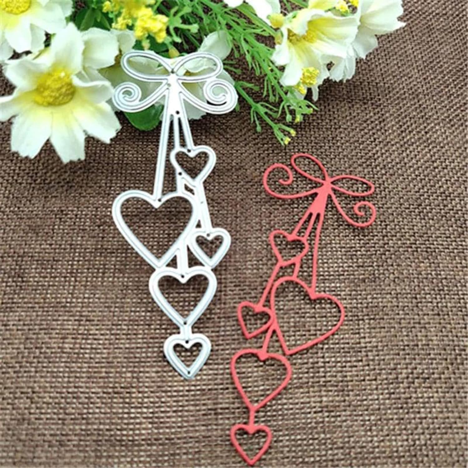 1Pc Silver Heart Metal Cutting Dies Photo Album Decoration Accessories DIY Crafts for Diary Decoration Metal Cutting Dies,Scrapbooking Die-Cuts Arts, Crafts and Sewing,Die-Cutting and Embossing
