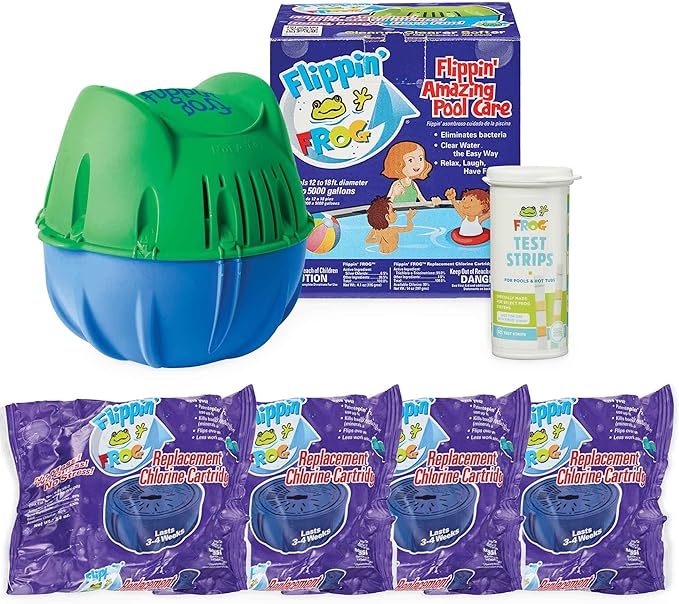 Flippin’ Frog® Complete Floating Sanitizing System + 4