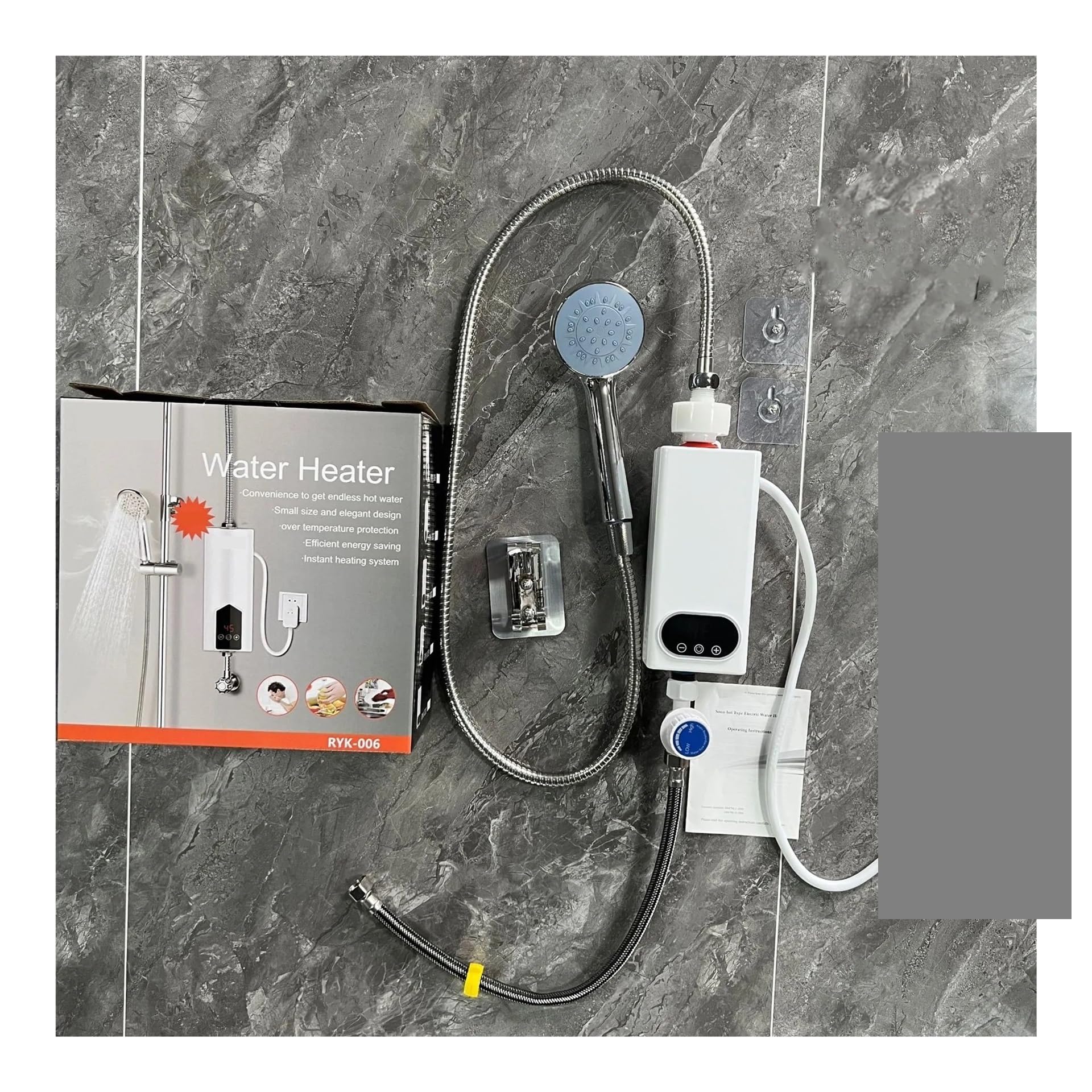 Scaldabagno Elettrico, Scaldabagno Elettrico Istantaneo Senza Serbatoio Da 5,5 KW, Scaldabagno Intelligente Automodulante Senza Perdite In Standby, Acqua Calda For Doccia Domestica(ME18K,110 3500w)