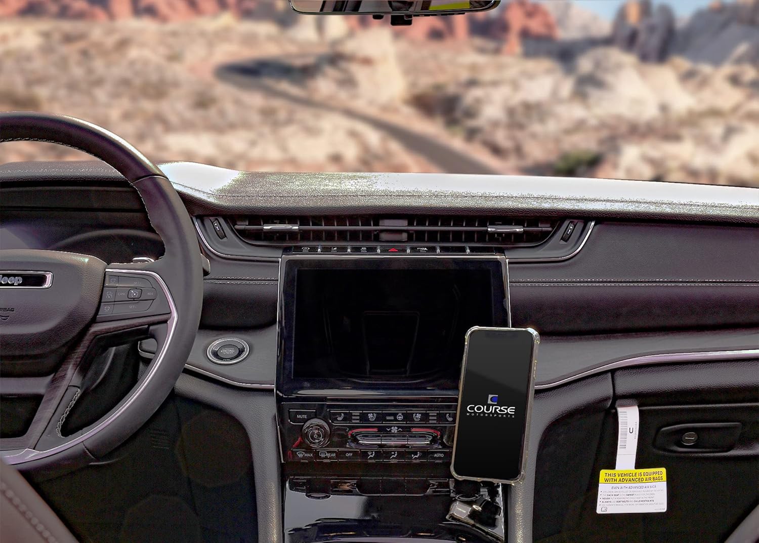 Course Motorsports Direct Fit Phone Mount: Jeep Grand Cherokee WL (2021+) Magsafe Head - Non Charging Right