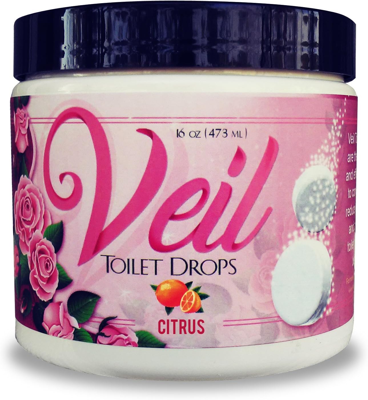 Veil Toilet Drops Citrus Scent fast effective toilet