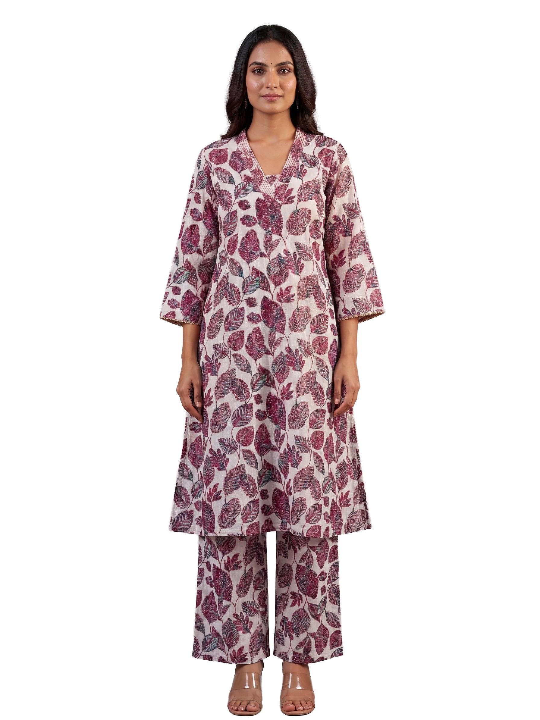 Conjunto Kurta de algodón para mujer ideal para tus eventos de verano 7