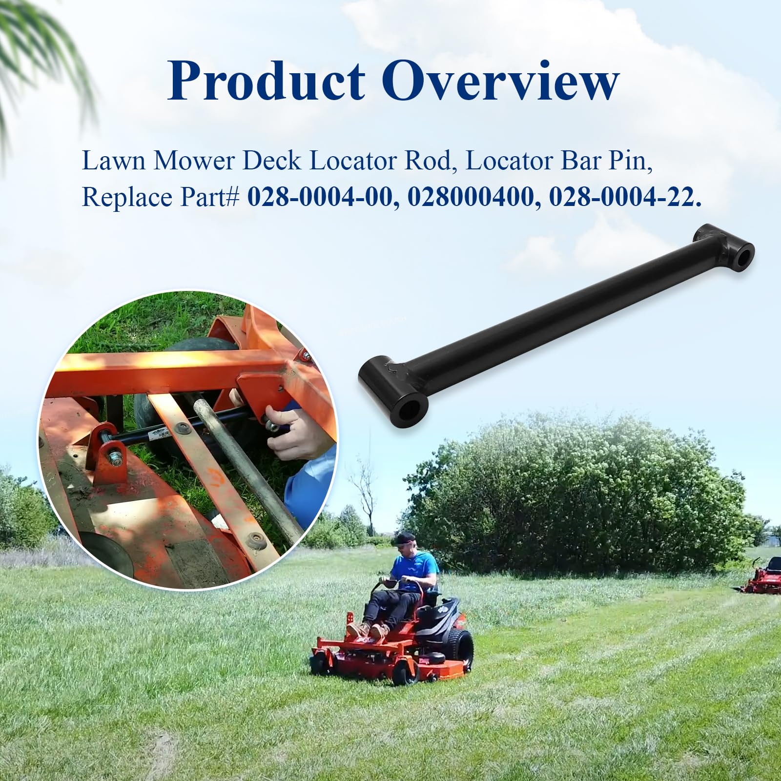 Amazon.com : 2 Pcs 028-0004-00 Lawn Mower Deck Locator Rod