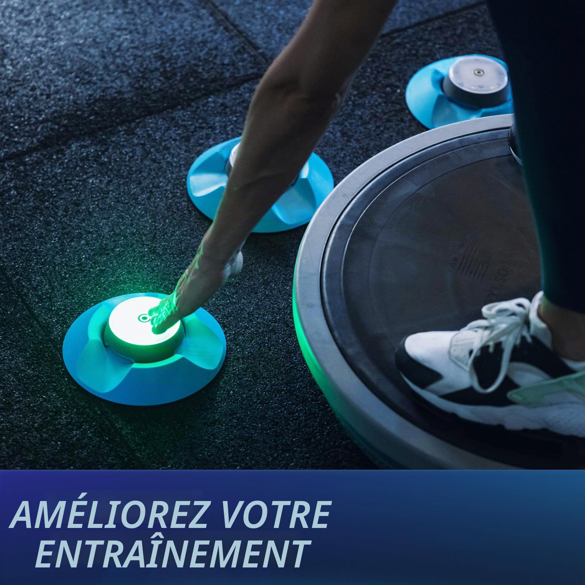 BlazePod PodBases Lot de 2 stabilisateurs pour s'entraîner sur n'importe quelle surface et par tous les temps