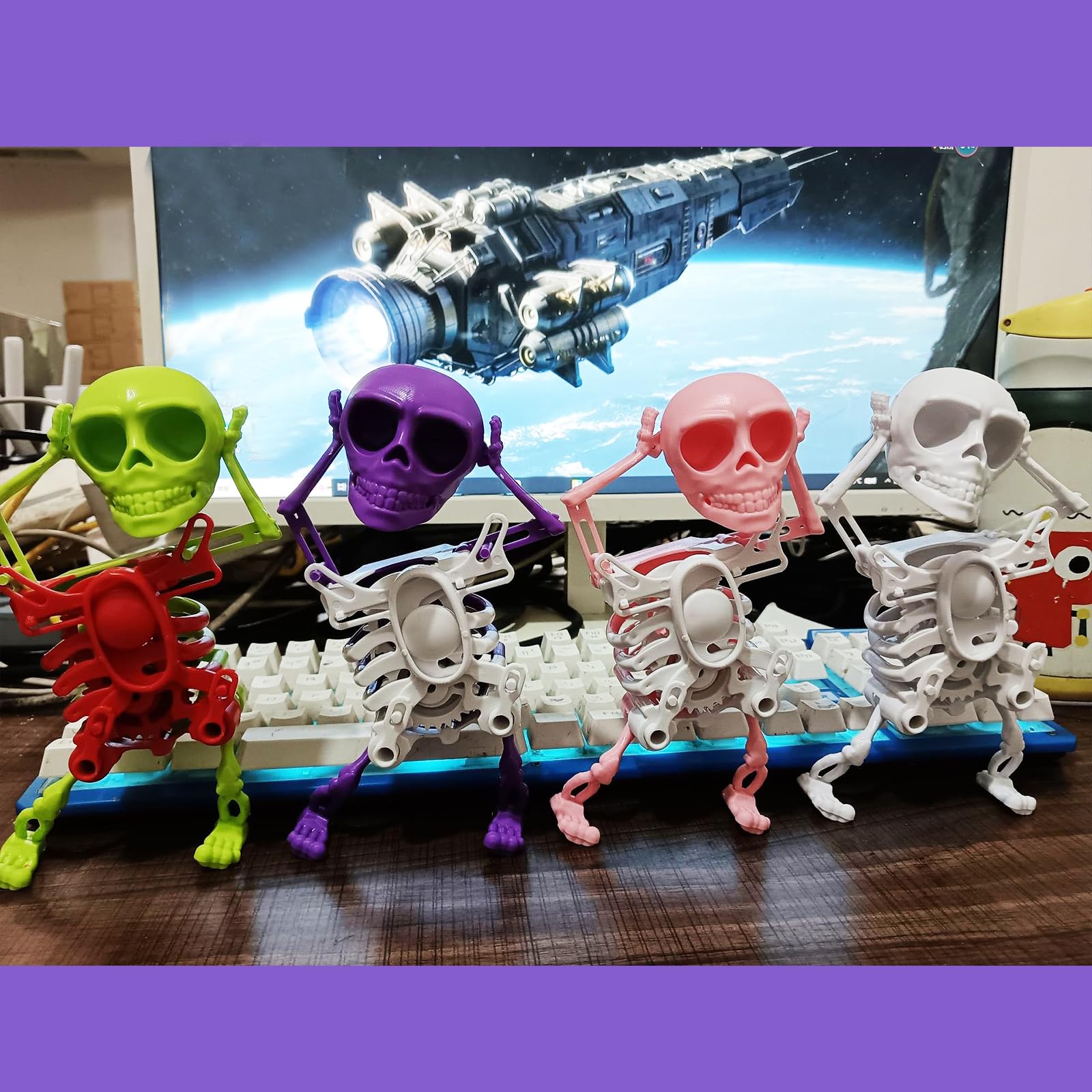 Amazon.co.jp: ichuanyi ダンシングスケルトン 3Dプリント ハロウィン 