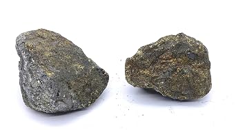 معدن Chalcopyrite - 2 عينات معدنية غير مصقولة