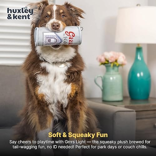 Miniatura 6 de Huxley  Kent Lulubelles Power Plush  Grrrs Light Small  Juguete para perro con chirriante  Divertido regalo para perro  Divertidos duraderos y