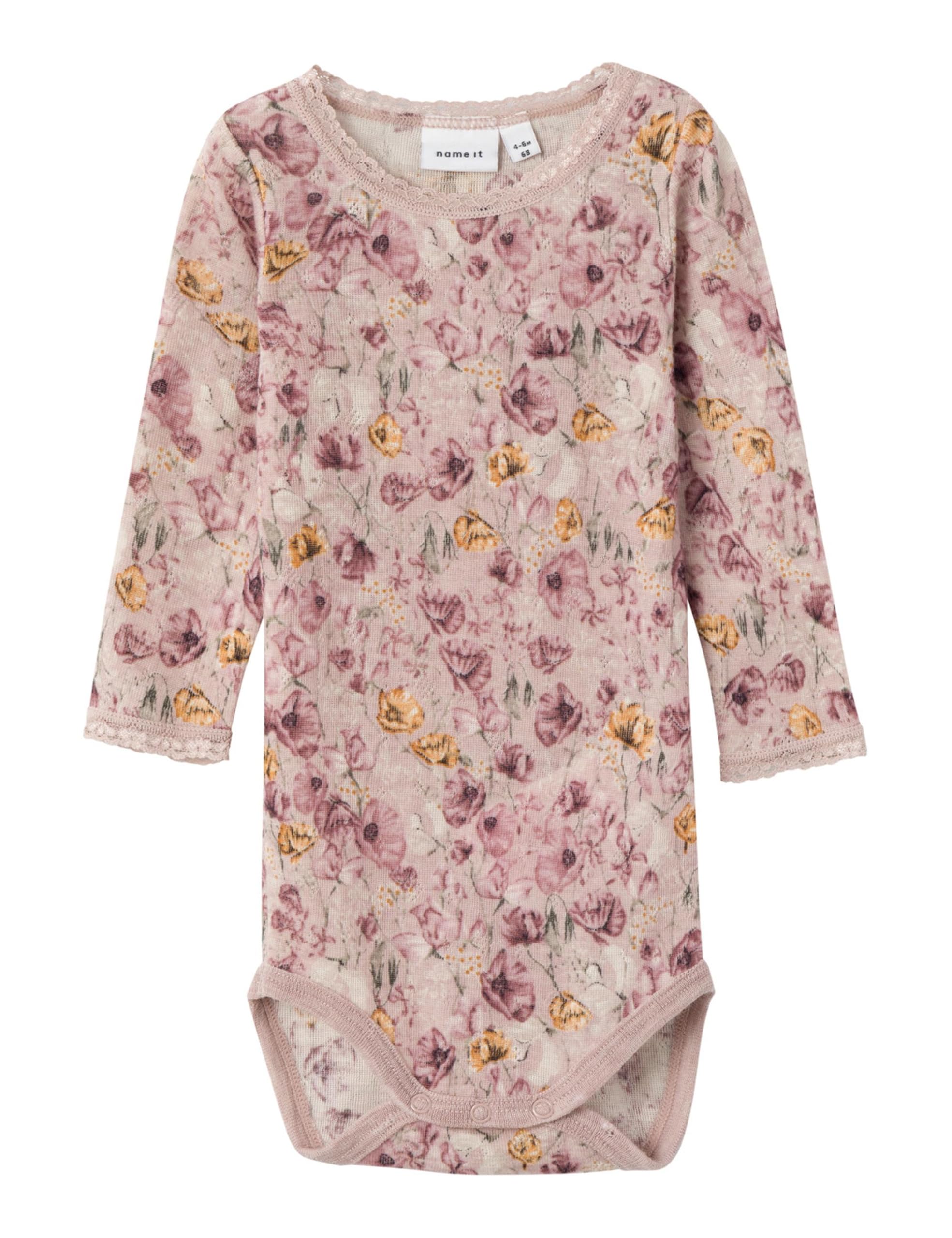 NAME IT Body niemowlęce Niemowlęta - dziewczynki Nbfwang Wool Needle Ls Body Noos Xxiii