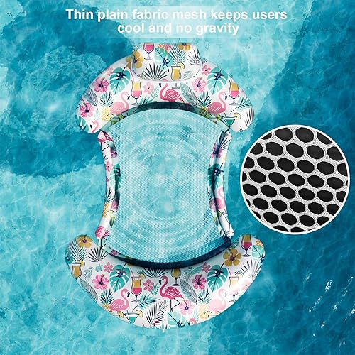 Miniatura 6 de Pool Floats Adult - Inflatable Pool Lounger, Pool Lounger Chairs for Relaxation, Floating Water Lounger Chairs Summer Water Sun Tanning for Swimming