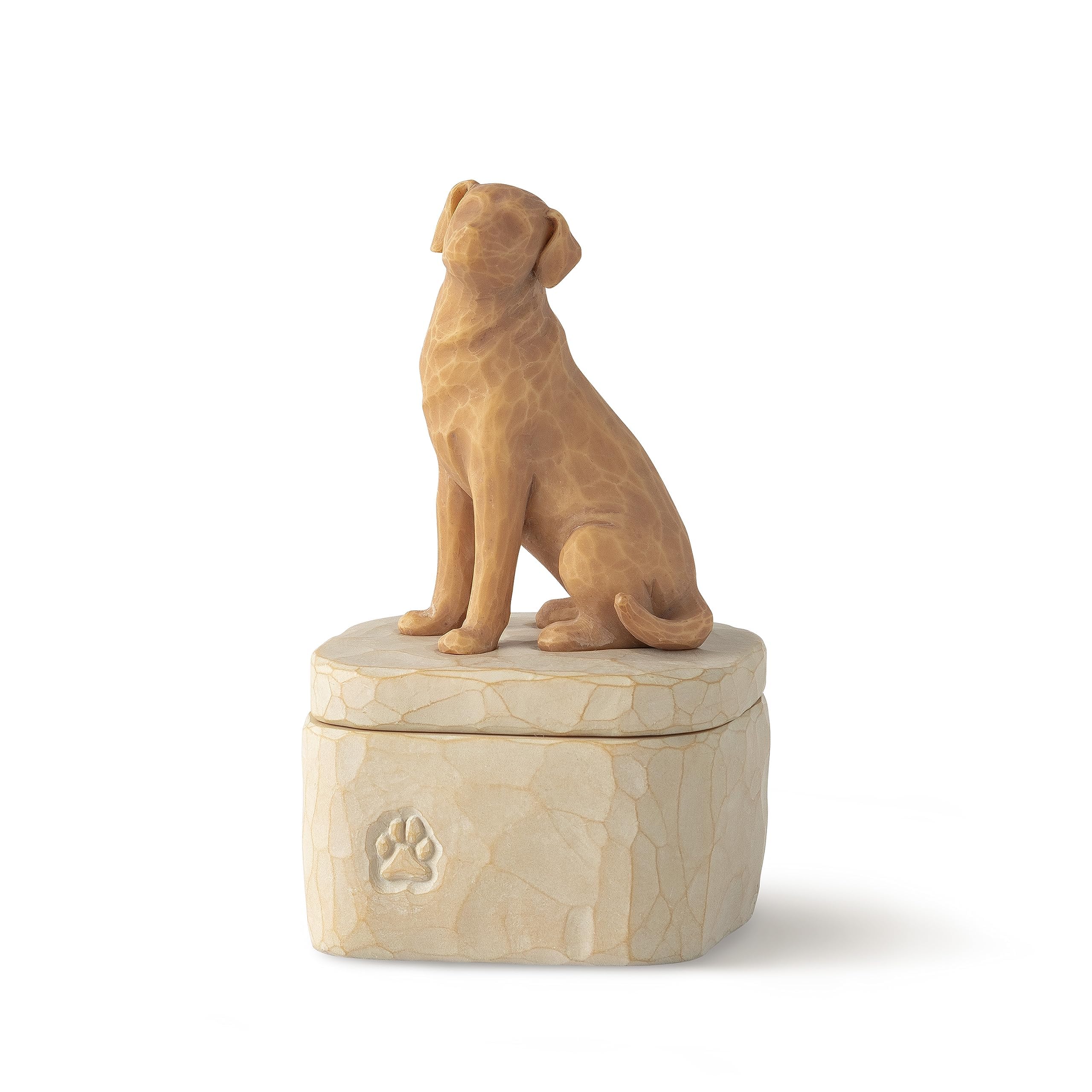 Willow Tree Golden Love My Dog Keepsake Box