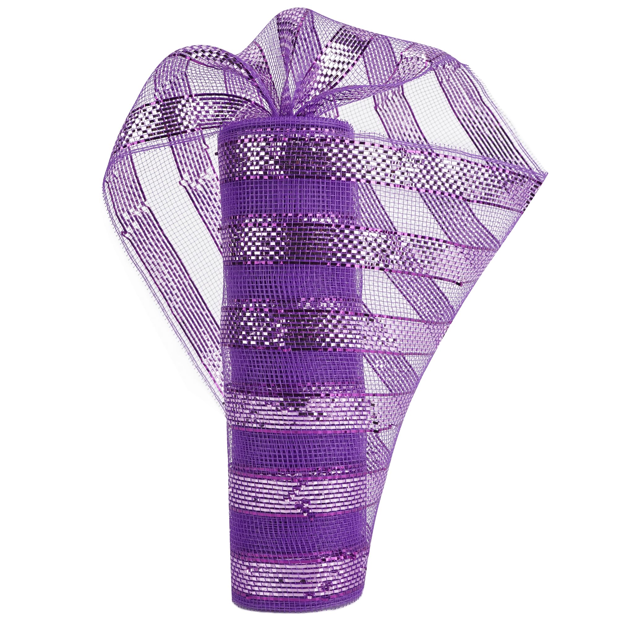 Amazon.com: HUIHUANG Purple Deco Mesh 10 inch Wide Purple