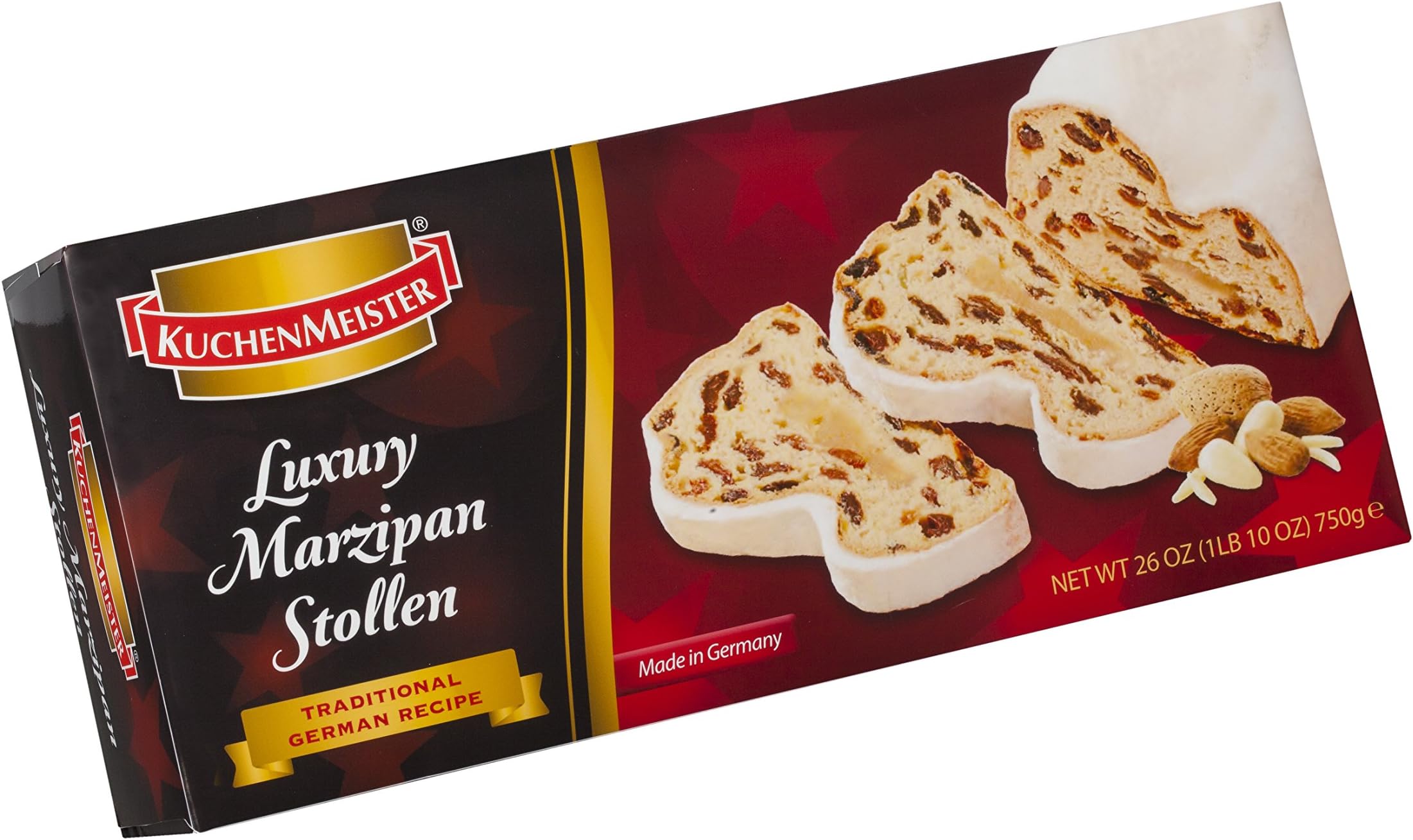 Kuchen Meister Marzipan Stollen in Gift Box, 26 Ounce