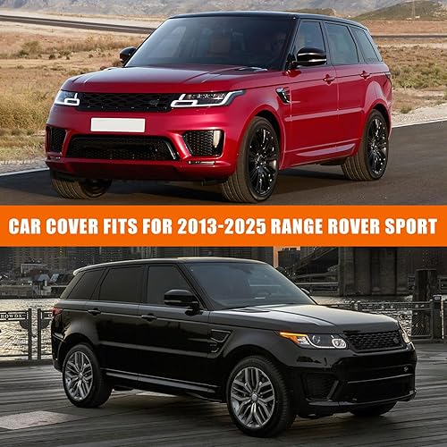 Miniatura 25 de Funda impermeable de repuesto para Land Rover Discovery Sport 2014-2025, 6 capas para todo tipo de clima, con puerta con cremallera y bandas