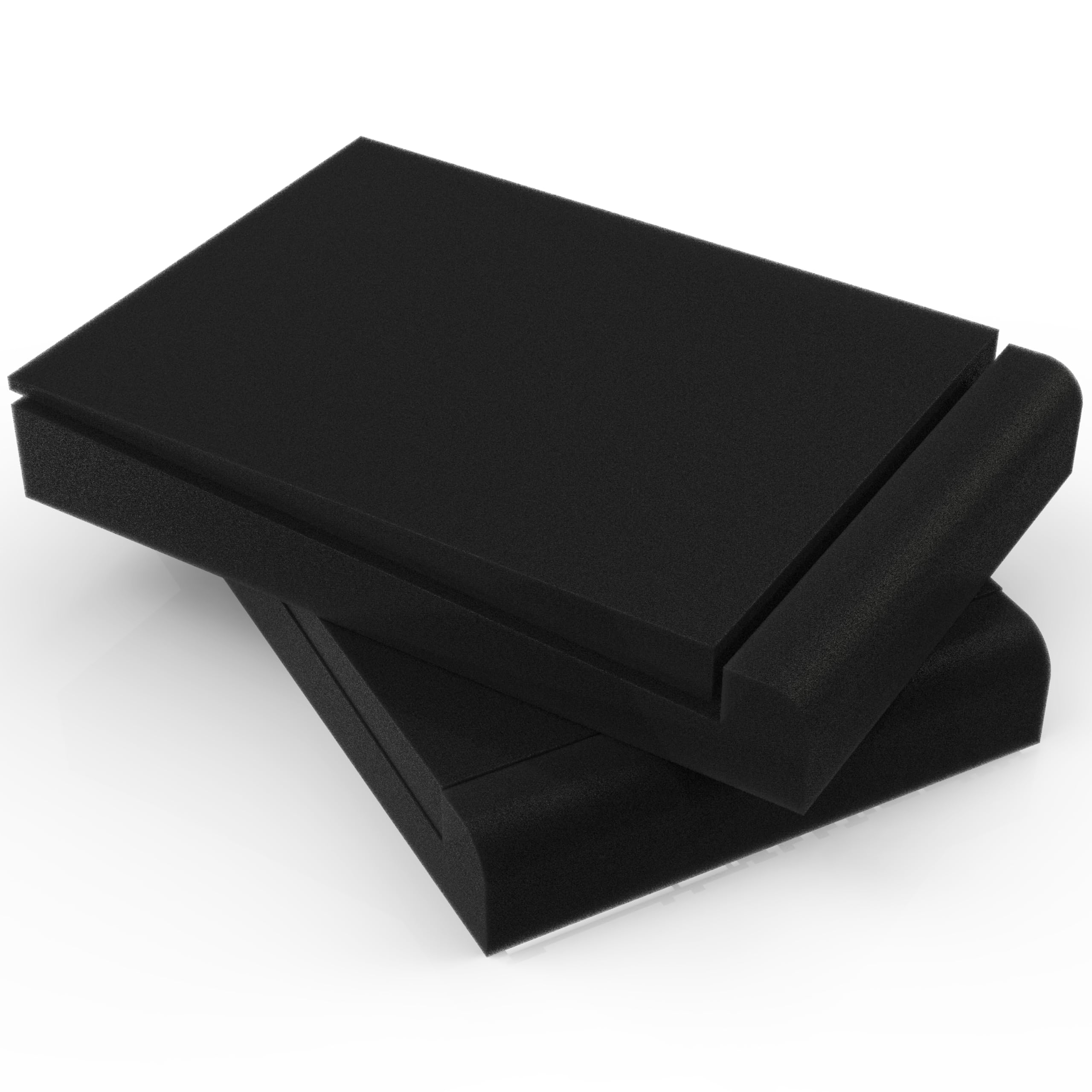 Audiosoul High-Density Studio Monitor Isolation Pads 6,5x10x1.6 inches for 3-4.5 inches Small Speakers - Pair of Base That Prevents Vibrations - Fits Most Bookshelf’s and Desktops