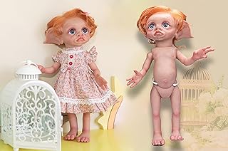 Anano Reborn Elf Doll 17 Inch Elf Baby Reborn Baby Dolls Reborn Fairy Elf Doll Halloween Toy Elf Reborn Baby Doll Newborn Baby Elf Lifelike Fairy All Saint Pumpkin Holiday Toys (Full Silicone Body)