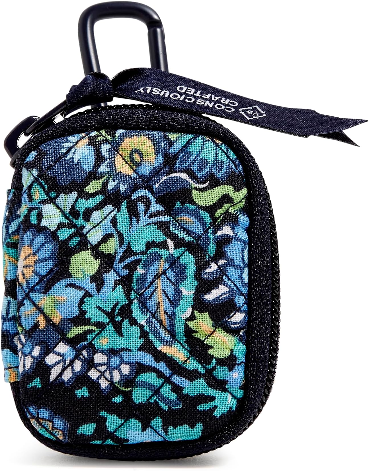 Vera Bradley Women's Cotton Bag Charm for Airpods, Dreamer Paisley - Recycled Cotton, One Size