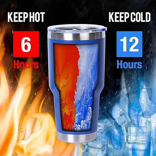 Miniatura 5 de Muka Vaso de acero inoxidable de 30 onzas, taza de viaje aislada con recubrimiento de polvo duradero, color rojo