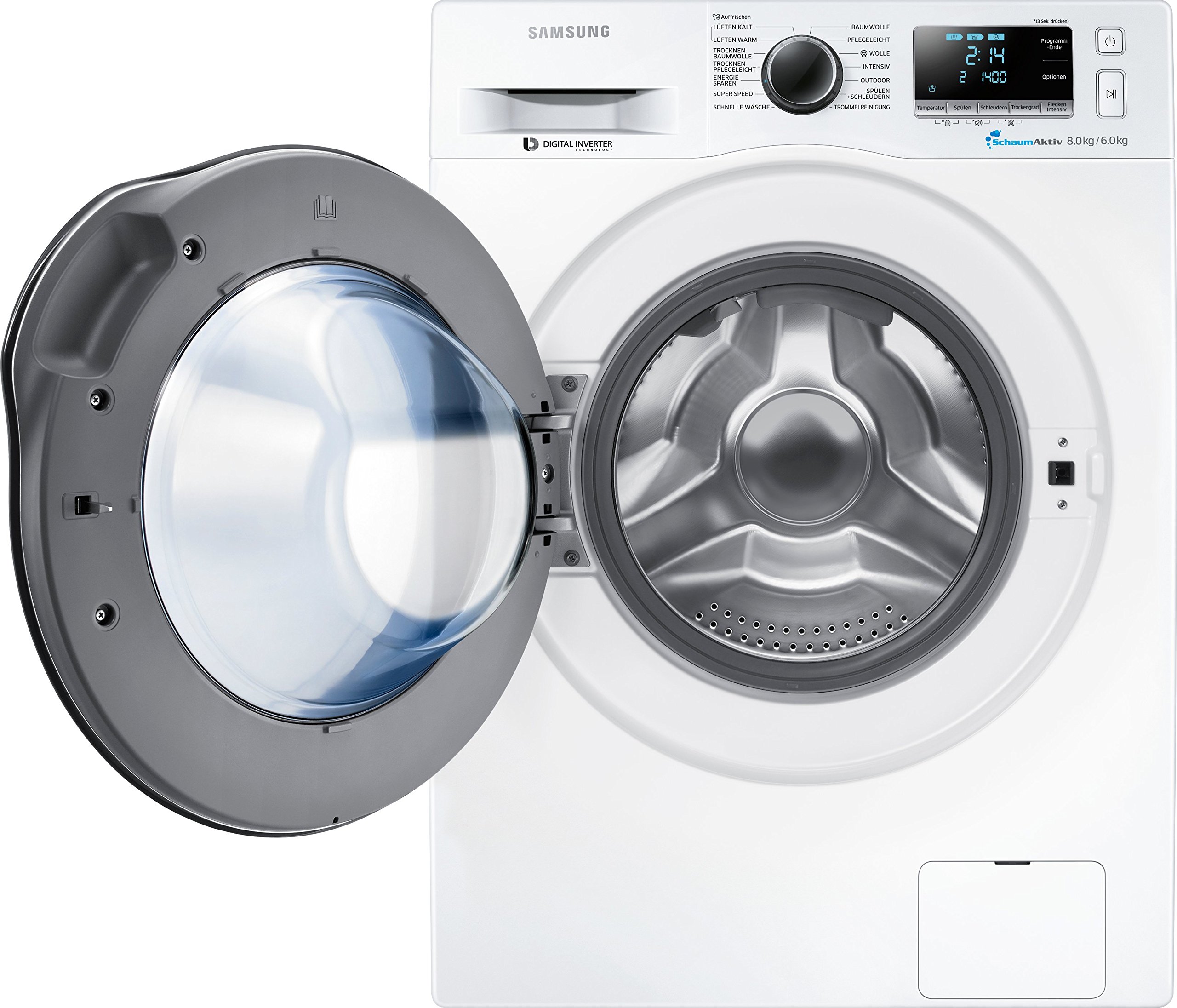 Samsung WD80J6400AWEG Waschtrockner 8 kg 1088 kWh SchaumAktiv Technologie