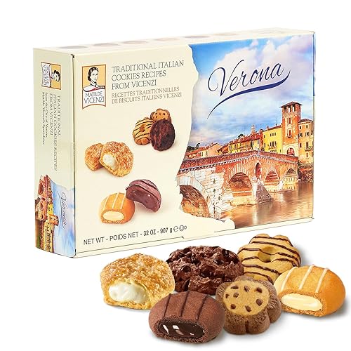Miniatura 14 de Matilde Vicenzi Verona - Surtido de pasteles y galletas italianas, regalos gourmet para Acción de Gracias y Navidad, galletas surtidas en lata