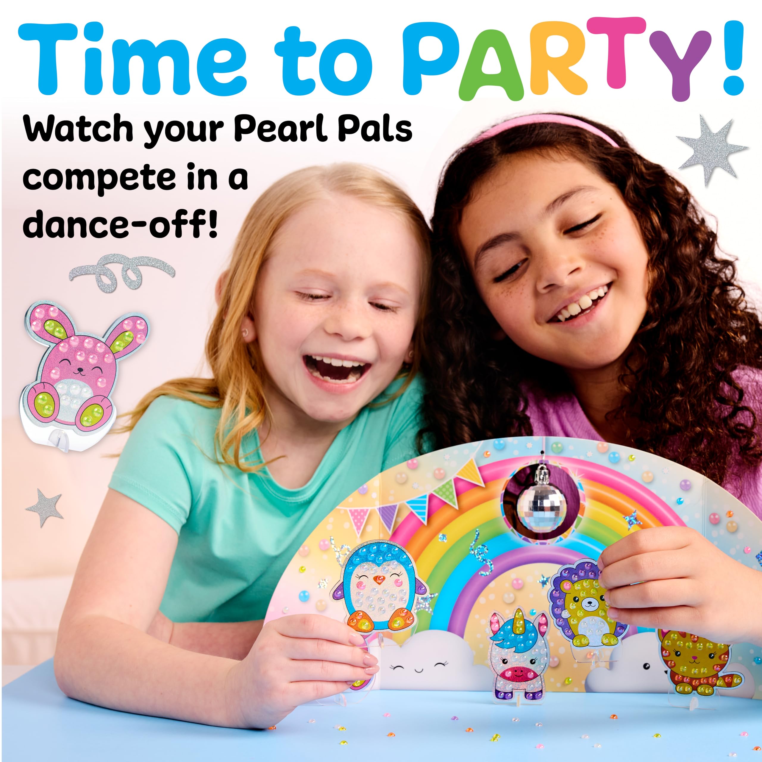 Creativity for Kids Bubble Gem Art: amigos de perlas, kits de manualidades para fiestas de discoteca, artes y manualidades para niños de 6 a 8 años, juguetes para niños y regalos de unicornio para