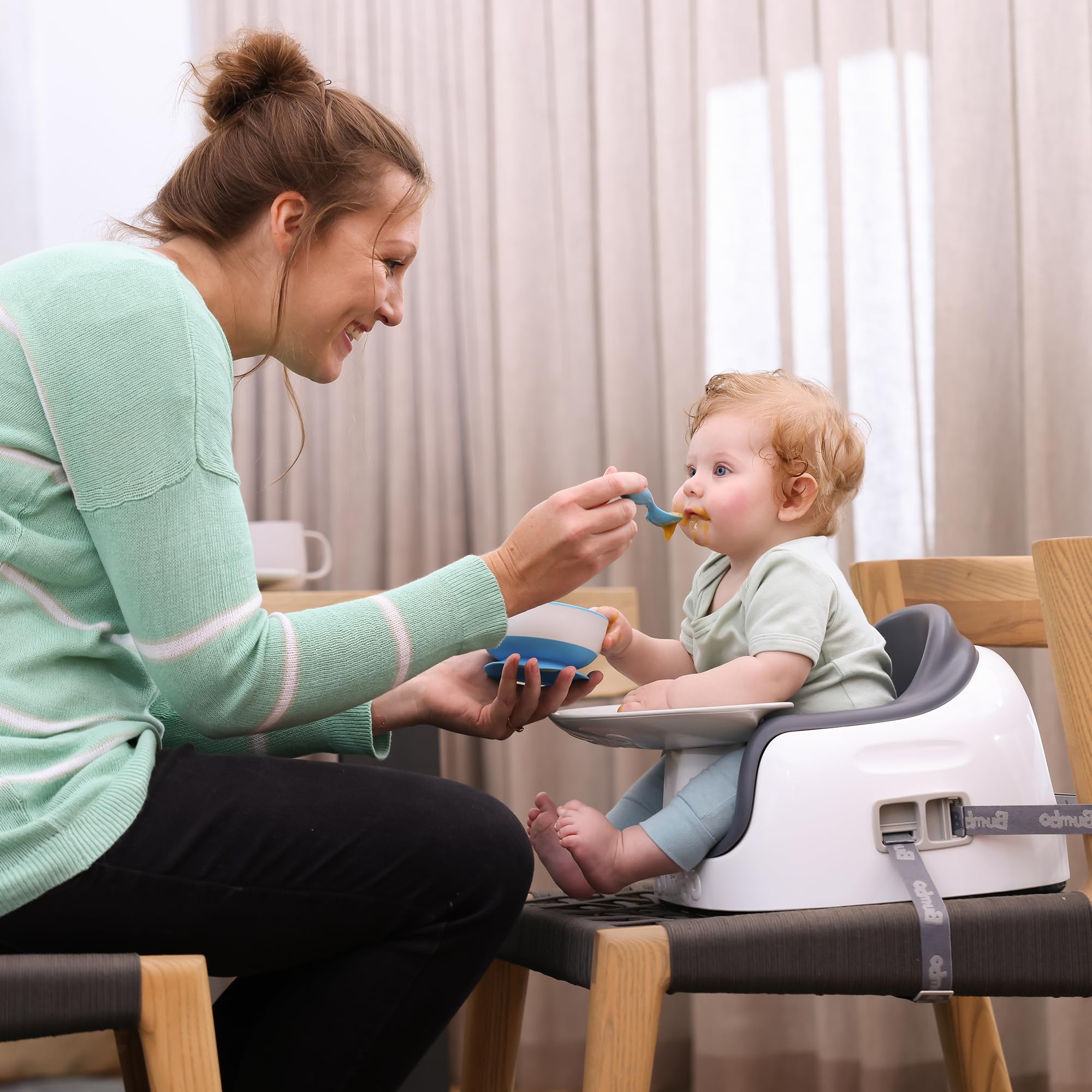 Bumbo Kinderhocker mit mehreren Sitzen, Grijs, Grau
